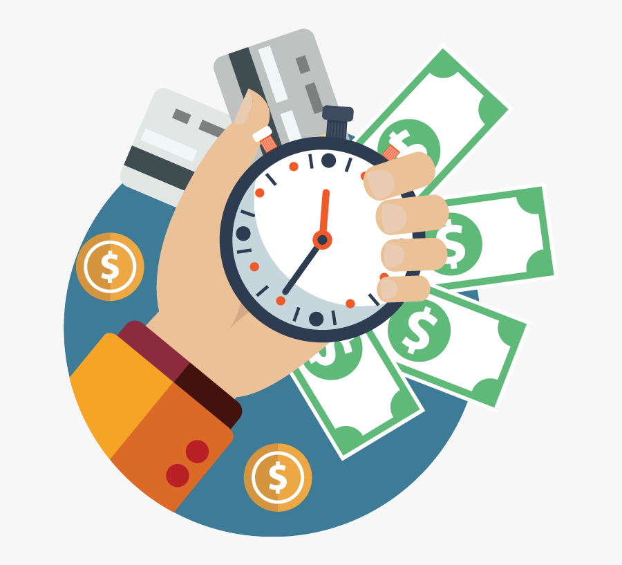 Transparent Time Is Money Png - Money And Time Png, Transparent Clipart