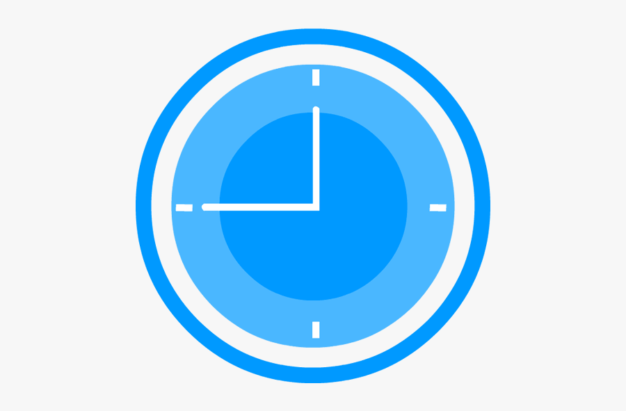 Blue Clock Clipart - Blue Clock Clipart Png, Transparent Clipart