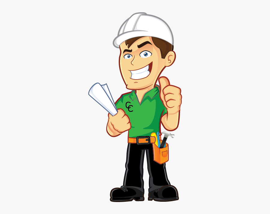 Contractor Clipart Construction Company - Construction Worker Roofing Clip Art, Transparent Clipart