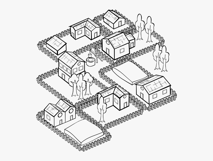 City Map Black And White Clipart, Transparent Clipart