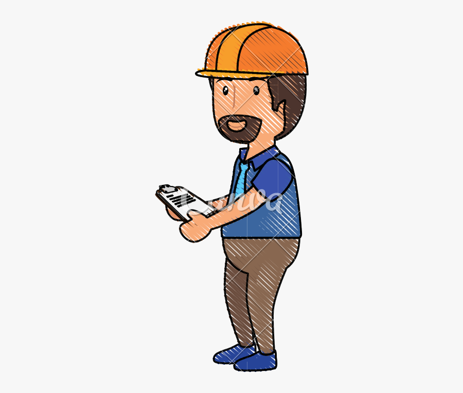 Construction Worker Icon - Cartoon, Transparent Clipart