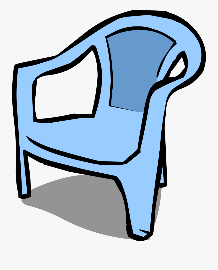 Transparent Comfy Chair Clipart - Plastic Chair Drawing Png, Transparent Clipart