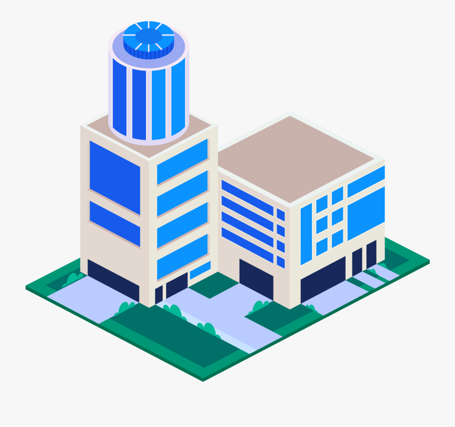 5d City Life Dimensional Png And Vector Image - House, Transparent Clipart