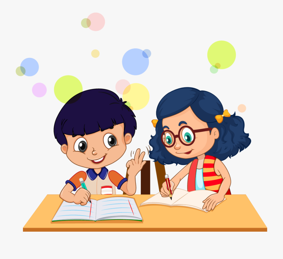 Transparent Kids Listening Clipart - Kids Writing Png, Transparent Clipart