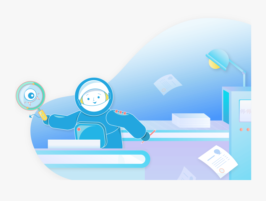 Transparent Student Doing Homework Clipart - Cartoon, Transparent Clipart