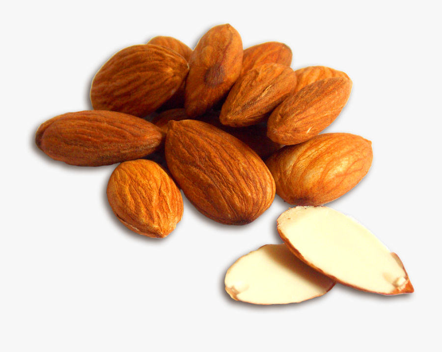 Almonds Open - Almond Health Benefits, Transparent Clipart