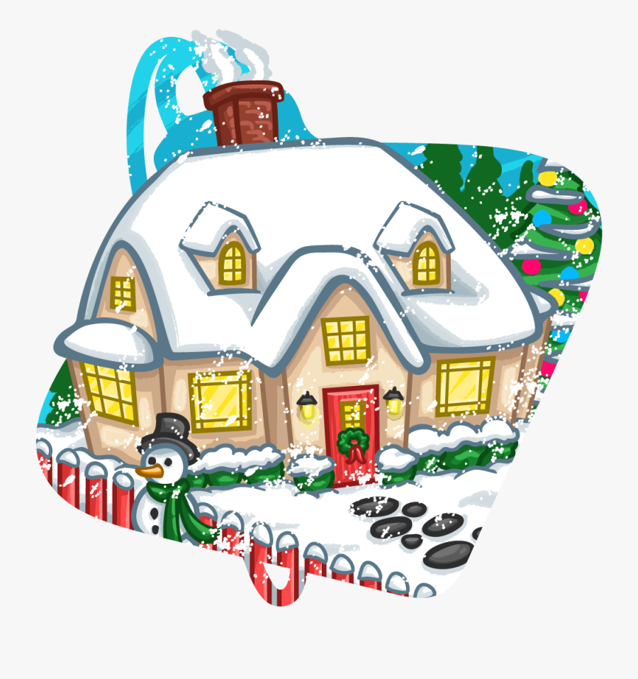 Clip Art Santas Workshop Clip Art - Santa's House Png Transparent, Transparent Clipart