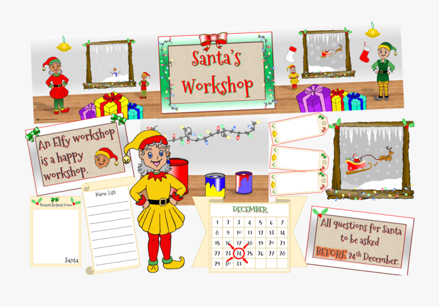 Santa"s Workshop Cover - Role-playing, Transparent Clipart
