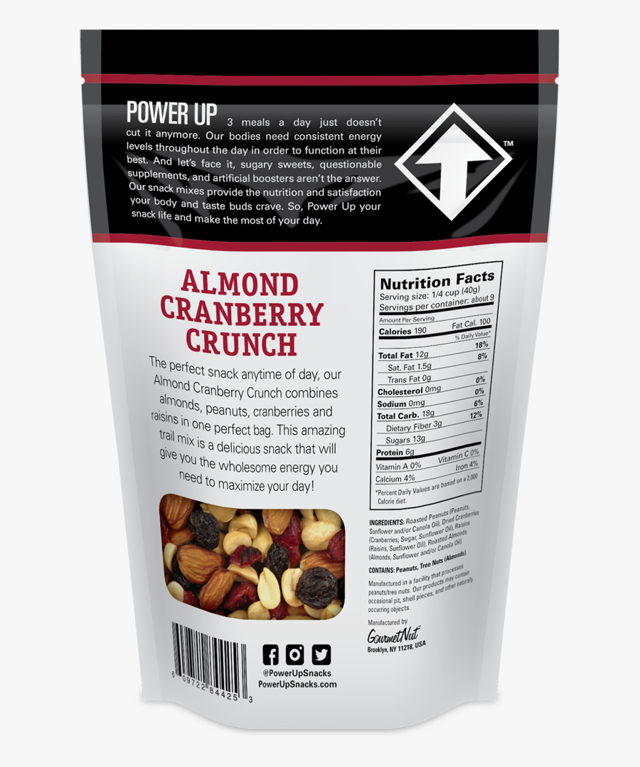 Transparent Trail Mix Clipart - Power Up Trail Mix Nutrition, Transparent Clipart