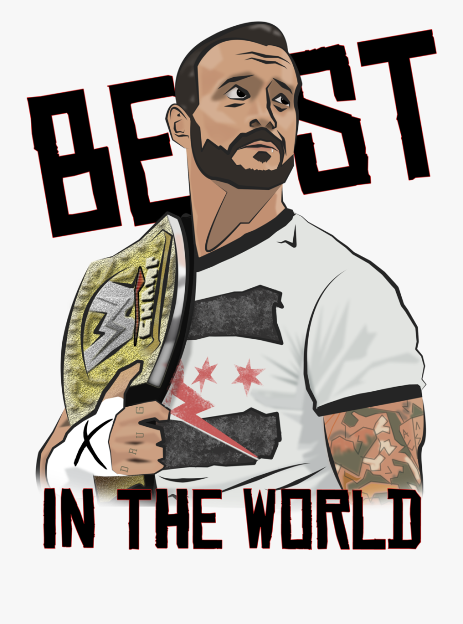 Cm Punk - Punk Best In The World, Transparent Clipart