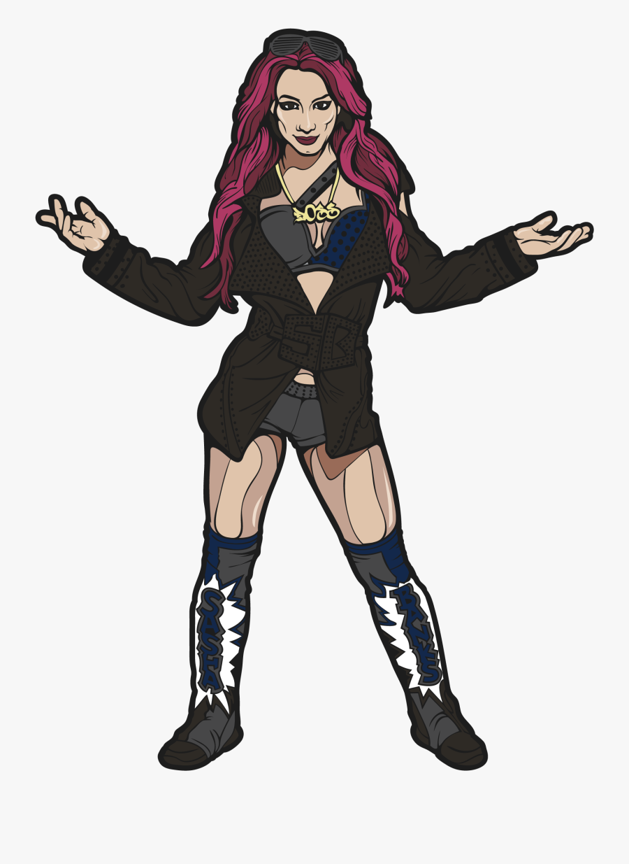 Wwe Sasha Banks Cartoon, Transparent Clipart