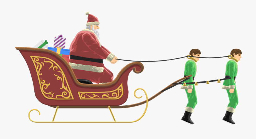 Santa Claus - Happy Wheels Characters Santa, Transparent Clipart