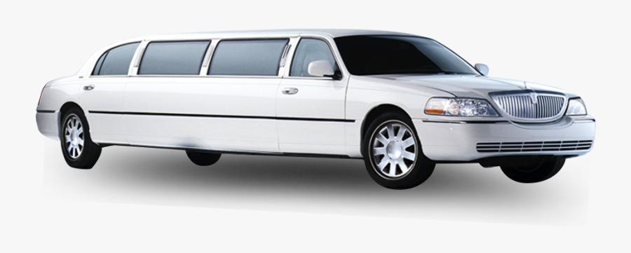 Lincoln Limousine White, Transparent Clipart