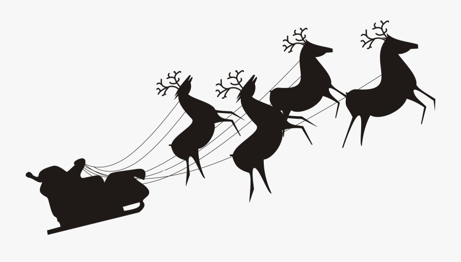 Santa Sleigh Transparent Clipart, Transparent Clipart