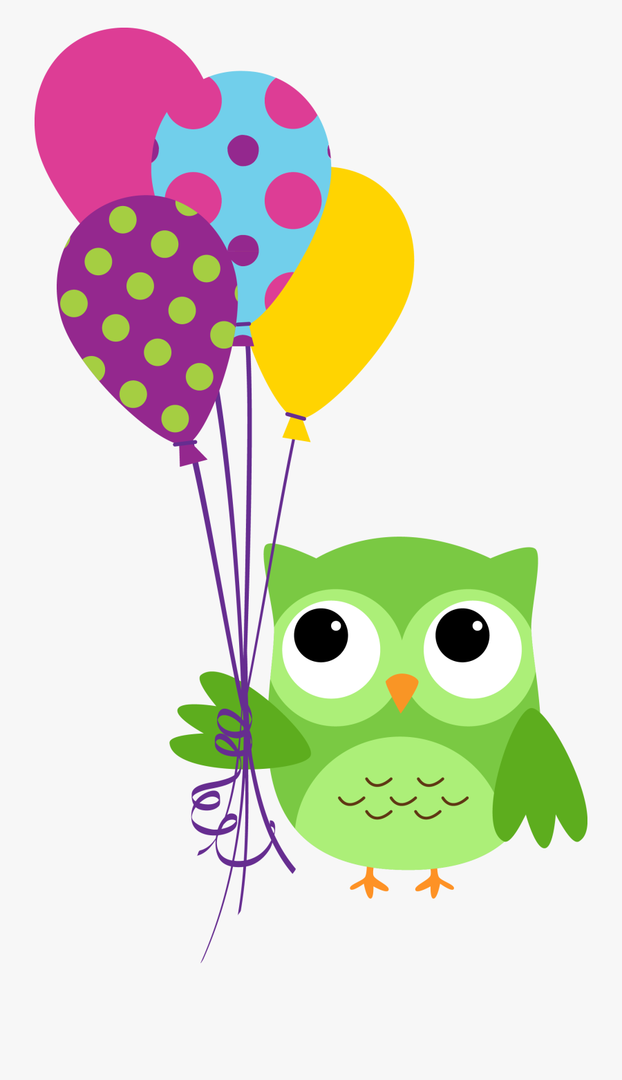 Owl Wish To Birthday Holi You Happy Clipart - Coruja De Aniversario, Transparent Clipart