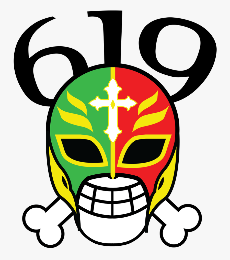 One Piece Flags Legends Of Wrestling Rey Mysterio - Rey Mysterio Logo Png, Transparent Clipart