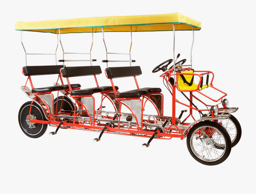 Four Wheel Bicycle, Transparent Clipart