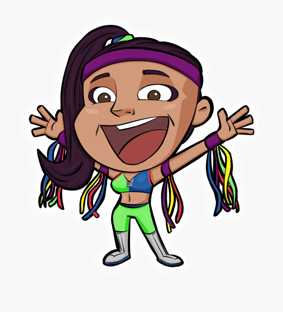 Transparent Wwe Clipart - Wwe Supercard Bayley Attitude, Transparent Clipart
