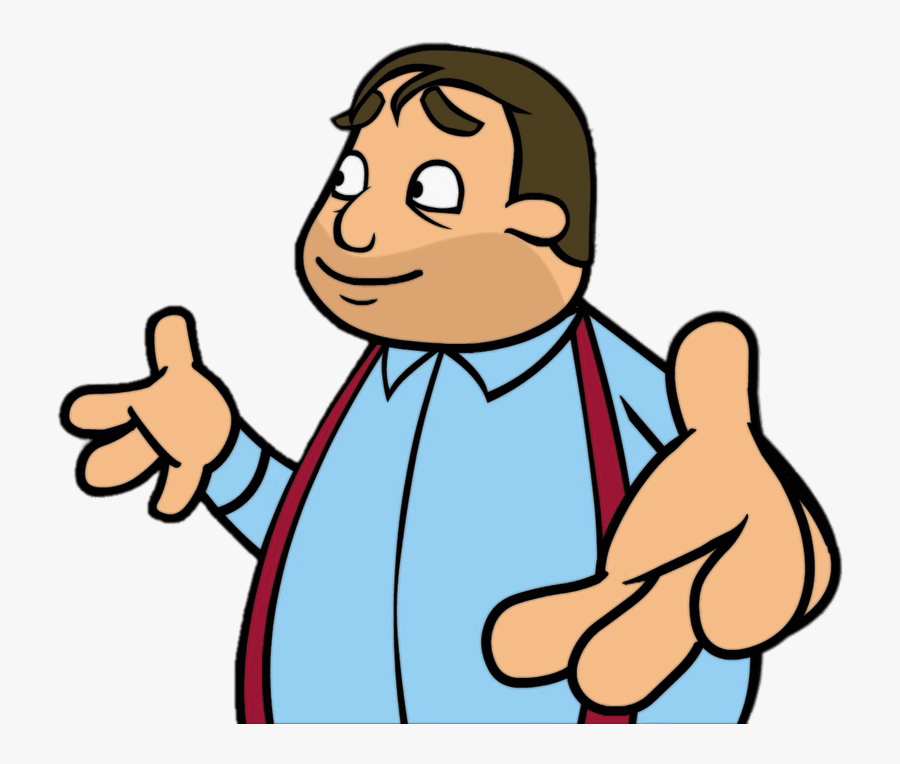Wordgirl Big Left Hand Guy, Transparent Clipart