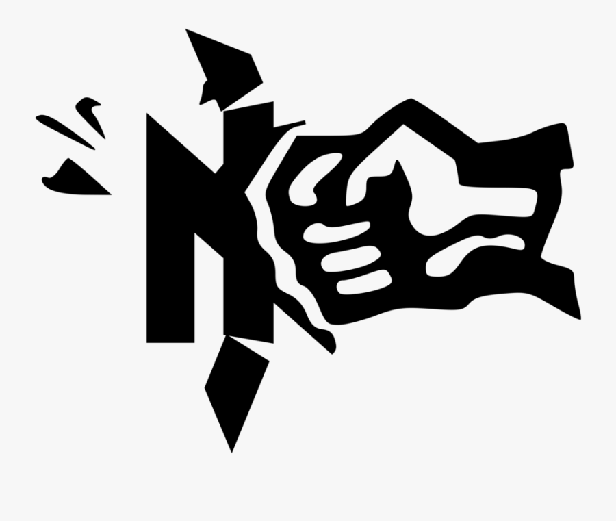 Silhouette,angle,area - Fascism Is Not To Be Debated, Transparent Clipart