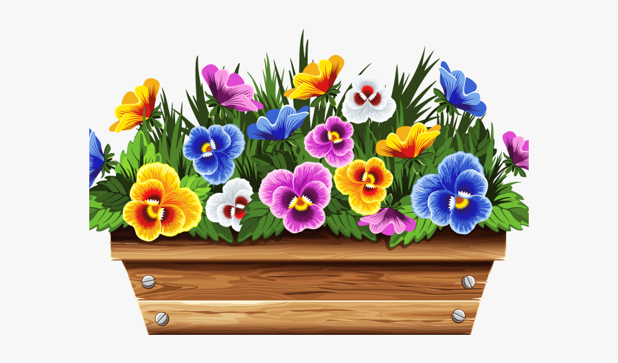 Fence With Flowers Clipart, Transparent Clipart