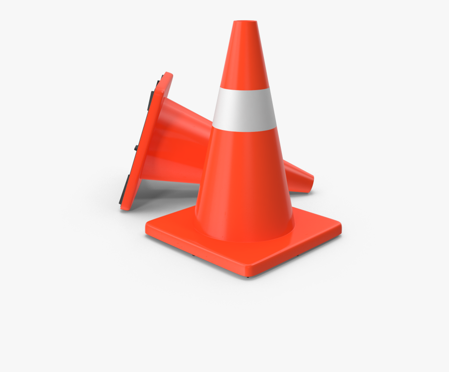 Traffic Cones - H03 - 2k - Carmine, Transparent Clipart