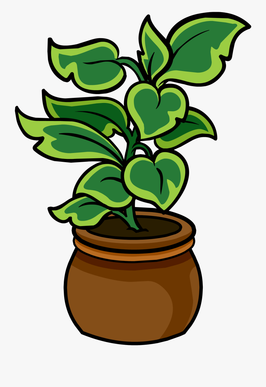 Club Penguin Potted Plant Clipart , Png Download - Club Penguin Potted Plant, Transparent Clipart