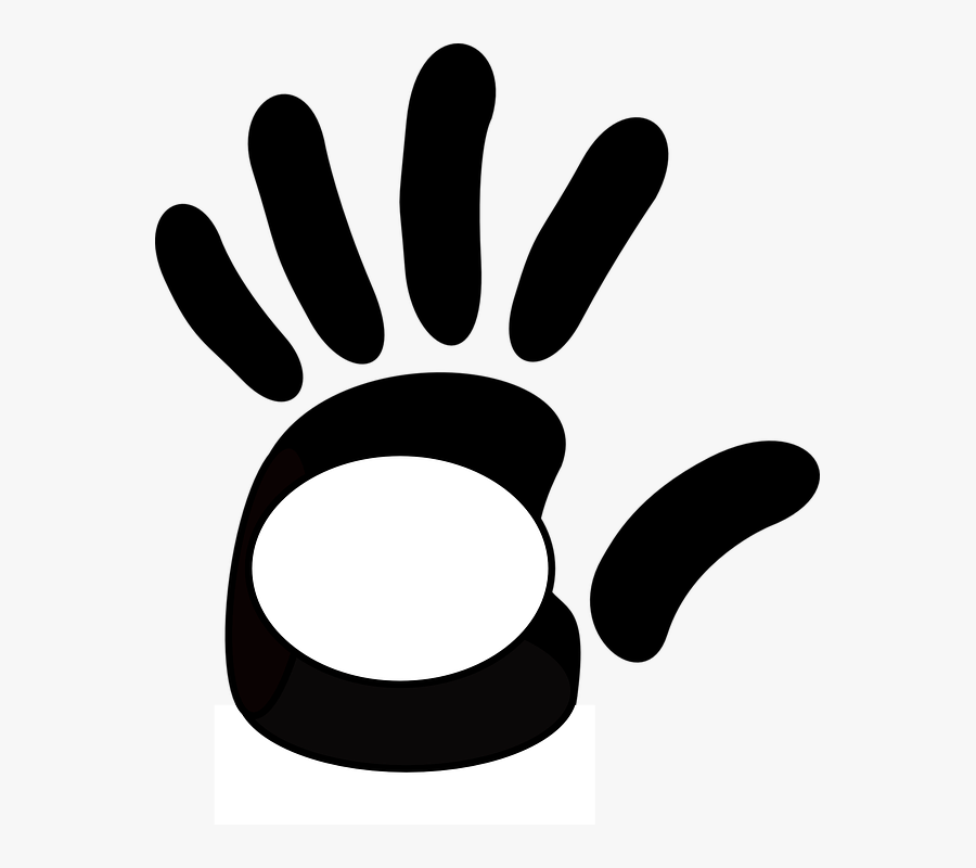 Hand Print Clipart 6, Buy Clip Art - 左手 印, Transparent Clipart