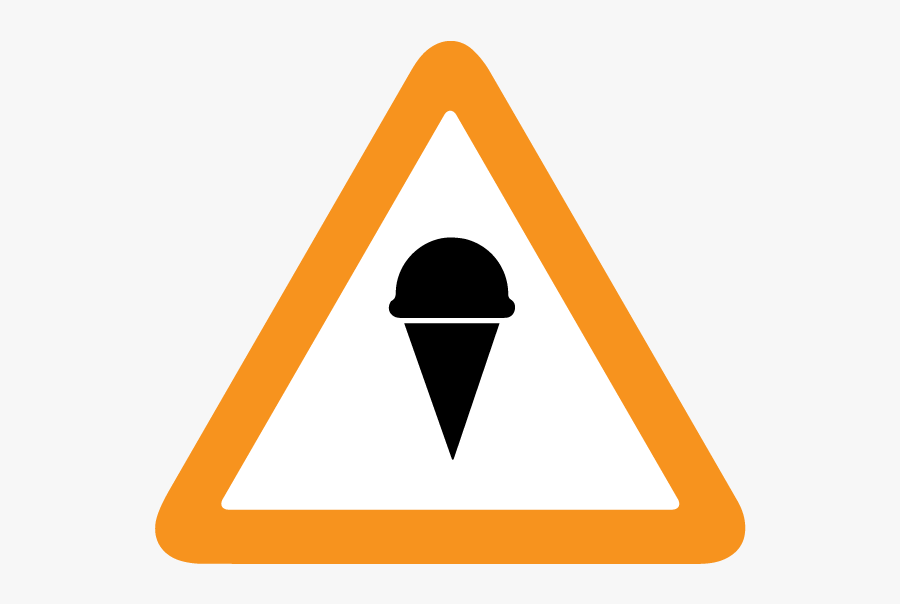 Brain Freeze This Contemporary Ice Cream Shop Is Known - Traffic Sign, Transparent Clipart
