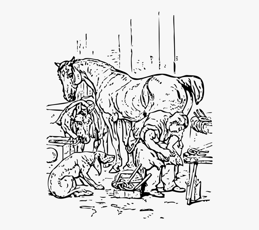 Transparent Stable Clipart - Horse Shoeing Clip Art, Transparent Clipart