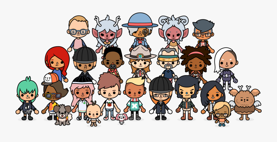 Toca Boca Stable Characters, Transparent Clipart