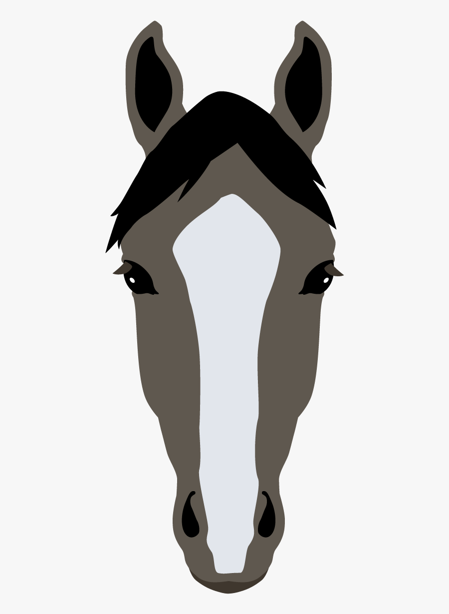 Horse Markings Clipart , Png Download - Star And Strip On A Horses Face, Transparent Clipart