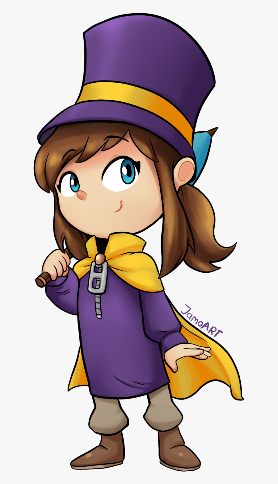 Jpg Stock Kid Playing Video Games Clipart - Hat Kid Fan Art, Transparent Clipart