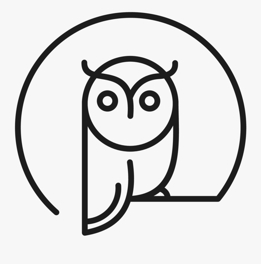 Teacher Cartoon Webdesign Owl - Owl Logo Vector, Transparent Clipart