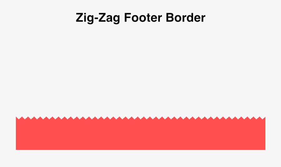 Zigzag Border Png - Carmine, Transparent Clipart