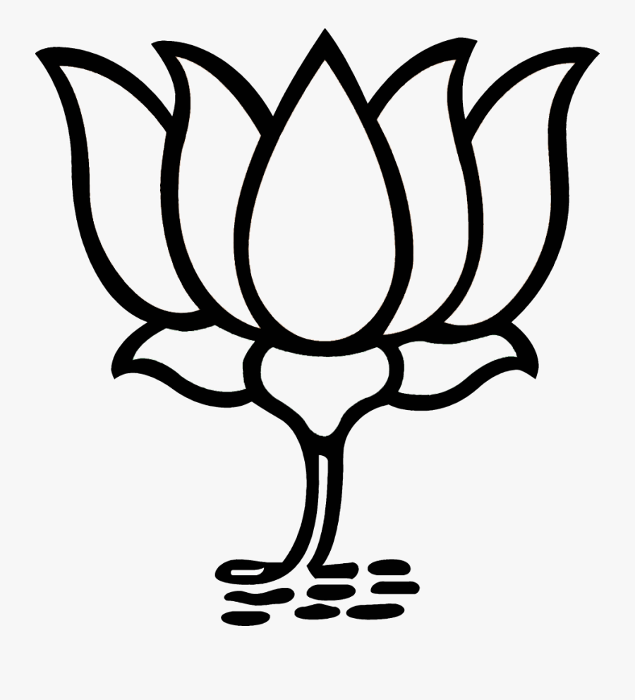 Collection Of Kamal Black And White - Bharatiya Janata Party, Transparent Clipart