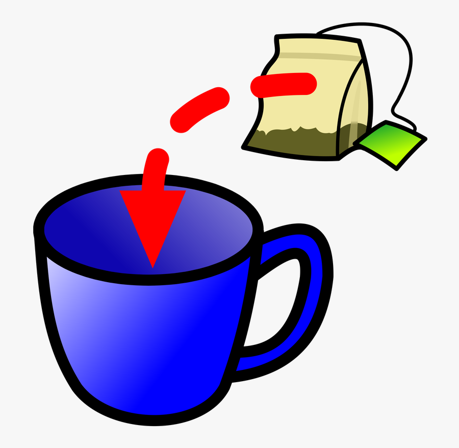 Symbol Drinks Tea - Put The Tea Bag In The Cup, Transparent Clipart