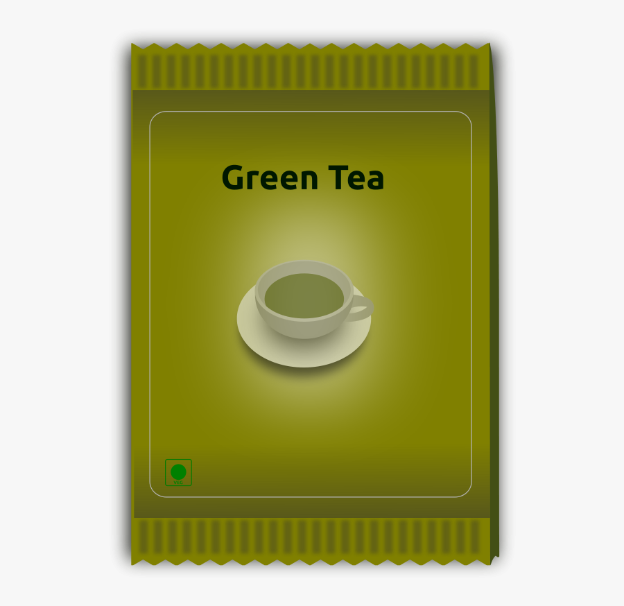 Green Tea Sachet - Sachet Tea Clipart Png, Transparent Clipart