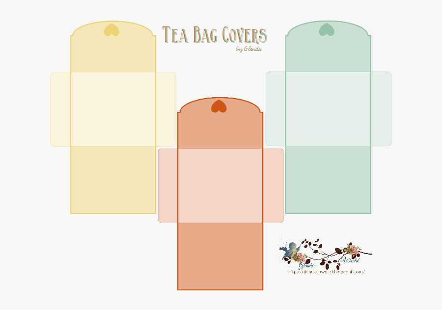 Tea Bag Covers - Tea Bag Template Free, Transparent Clipart