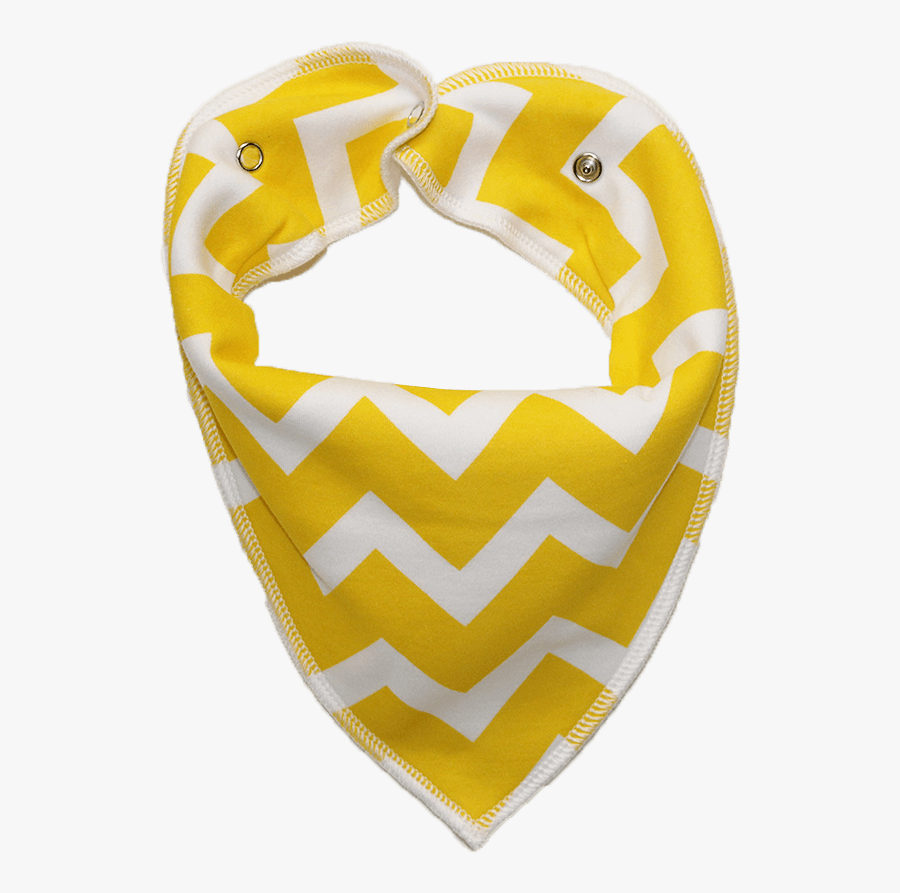 Yellow Zig Zag Dog Bandana - Heart, Transparent Clipart