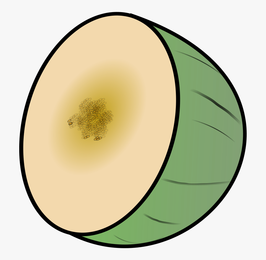 Free Vector Melon Clip Art - Cartoon Honeydew Melon, Transparent Clipart