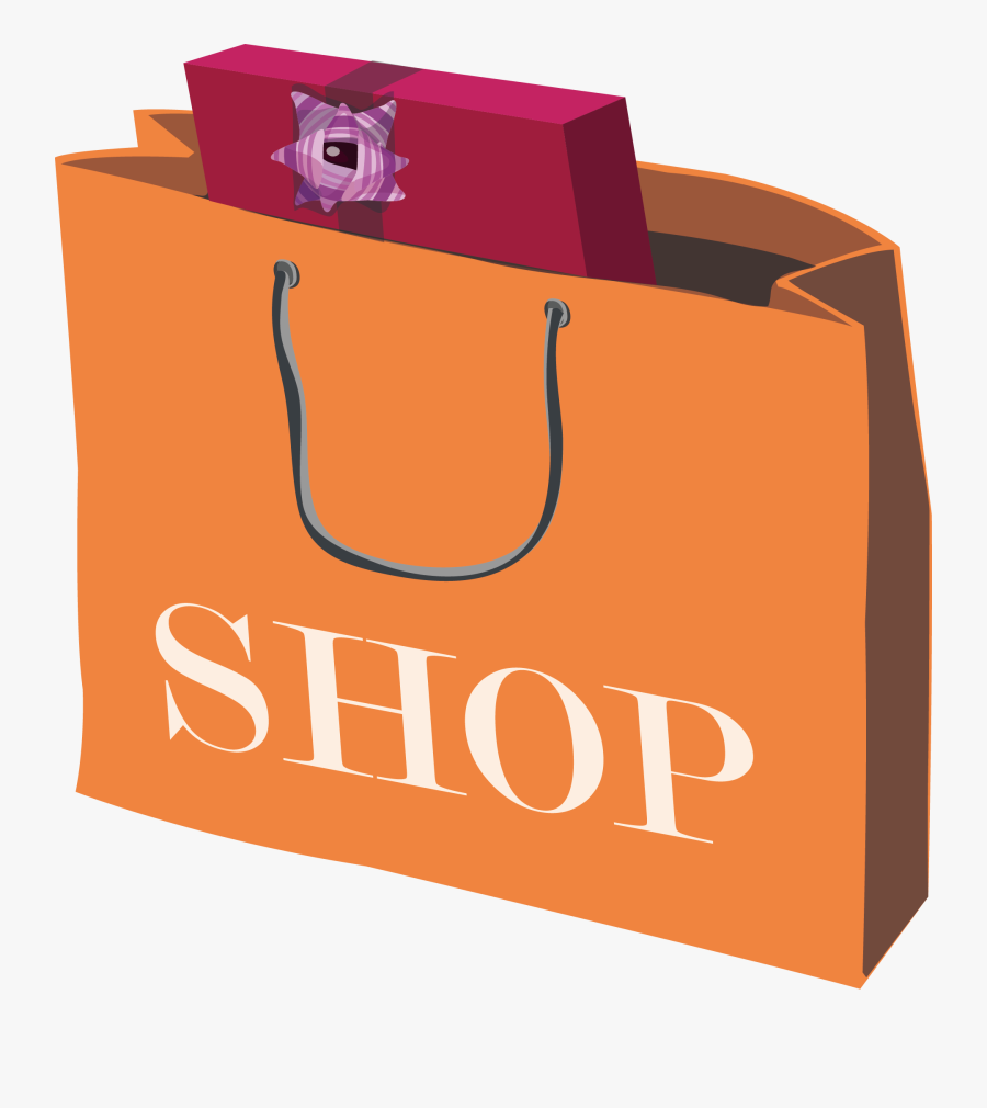Gift Clipart Gift Bag - Paper Bag With Gift Clipart, Transparent Clipart