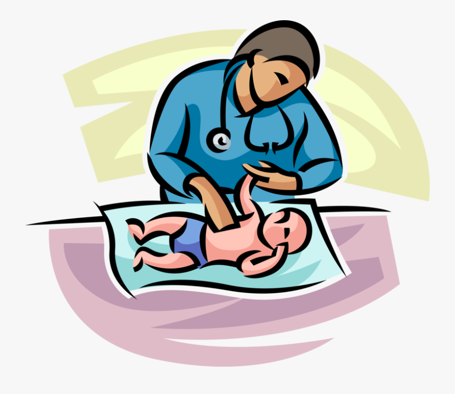 Maternity Ward Examines Newborn - Obstetric Nurse Png, Transparent Clipart