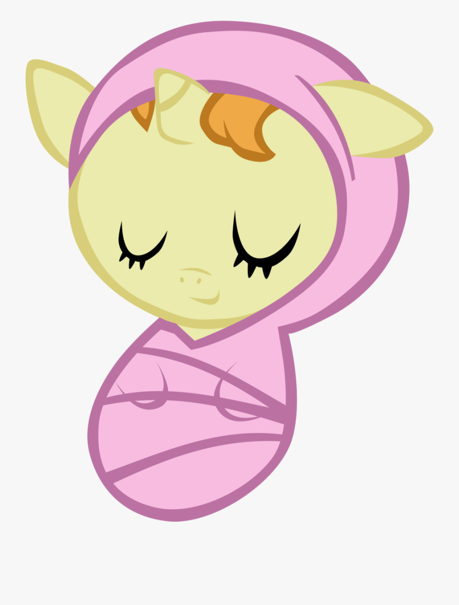 Newborn Pumpkin Cake Asleep By Atnezau Newborn Pumpkin - My Little Pony Baby Newborn, Transparent Clipart