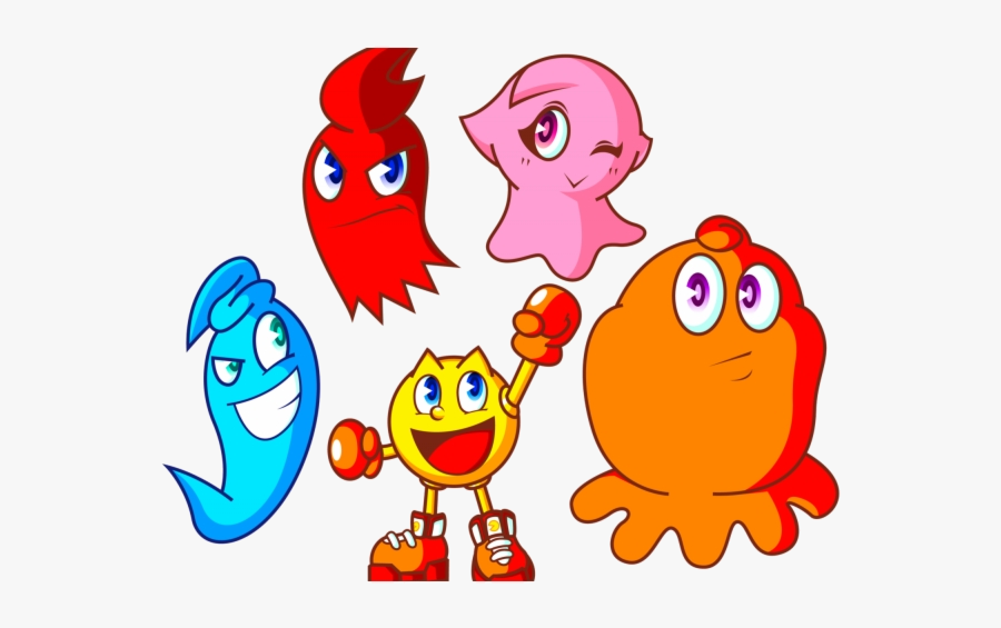 Pacman Ghost Pac Clipart New Man Ghosts Image Transparent - Pac Man Ghosts, Transparent Clipart