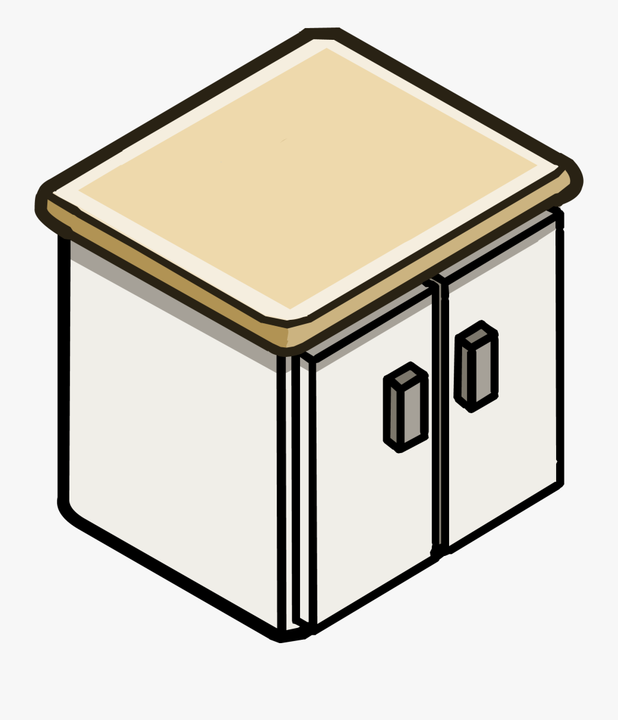 Granite Top Double Cabinet - Club Penguin Kitchen Sink, Transparent Clipart