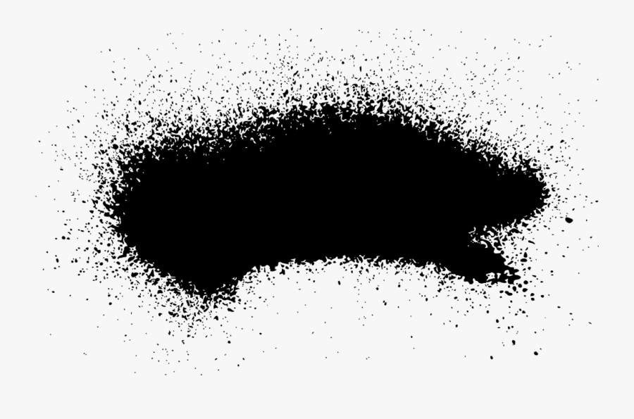 26 Grunge Spray Paint Stroke Banner - Black Colour Splash Png , Free