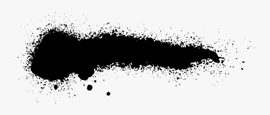 26 Grunge Spray Paint Stroke Banner - Black Spray Paint Line, Transparent Clipart
