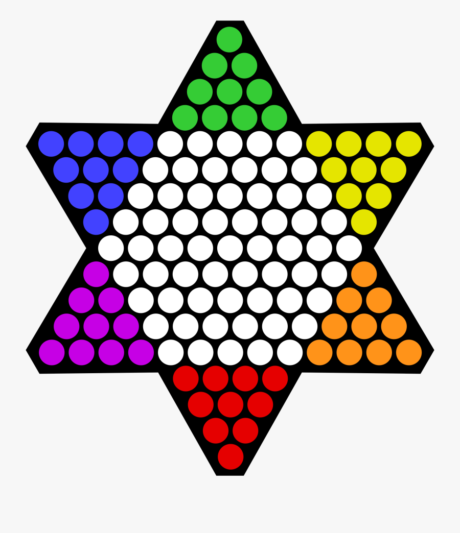 Star Number Wikipedia - Chinese Checkers Board Size, Transparent Clipart
