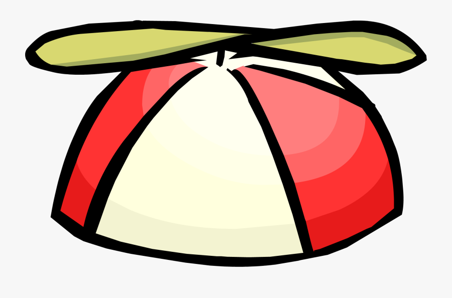 Red Propeller Cap Clothing Icon Id - Club Penguin Hat Png, Transparent Clipart